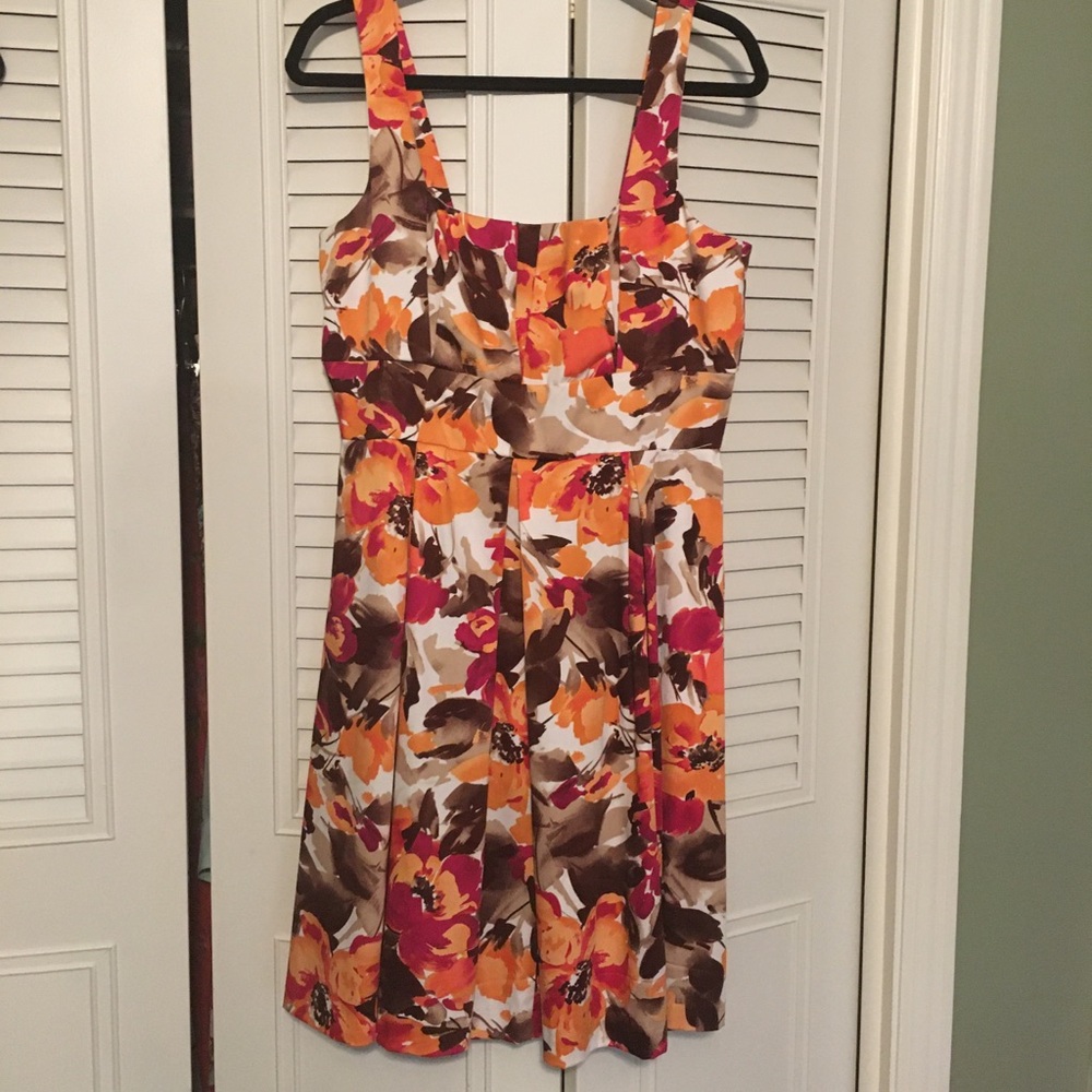 Short Dress by Corey P Orange, Red, and Brown Sz 12